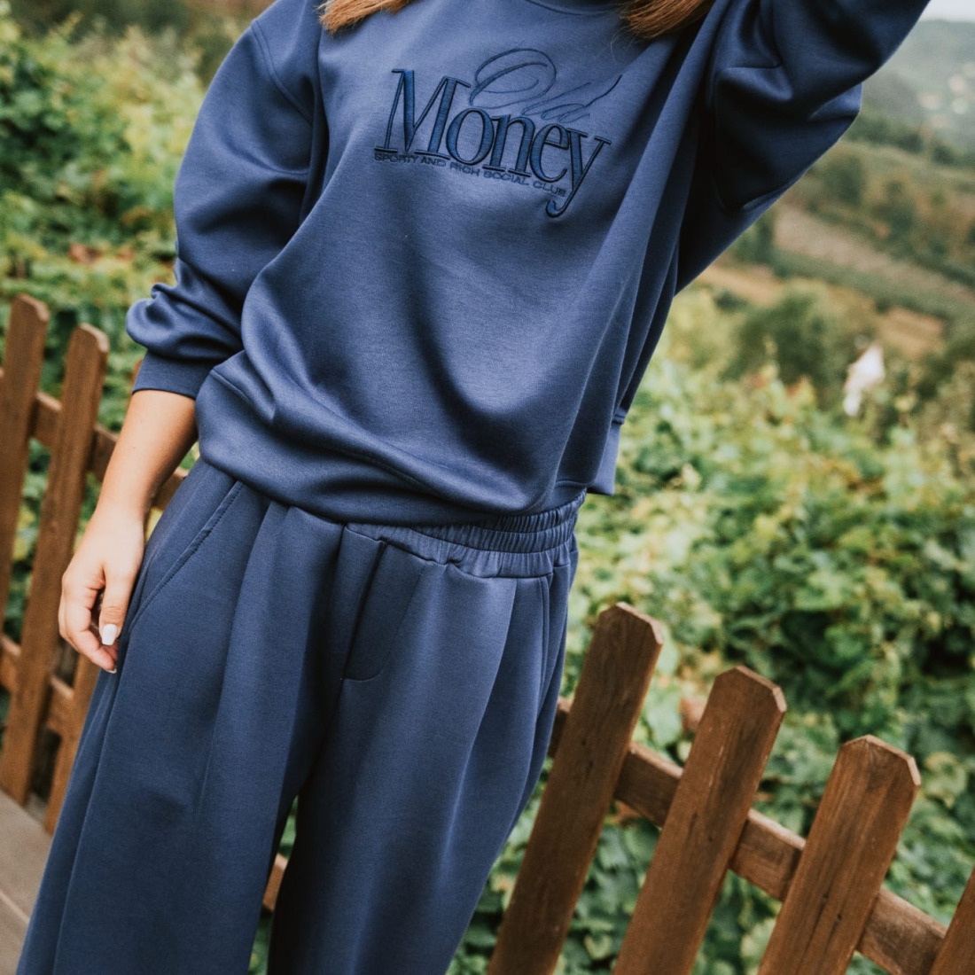 Sweat desportiva azul