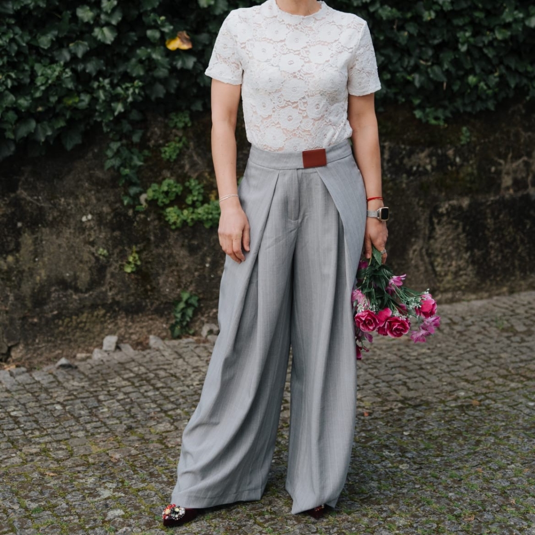 Calça larga da Mochy