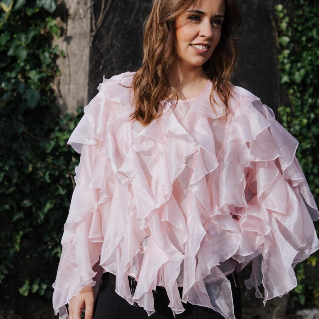 Blusa com transparência