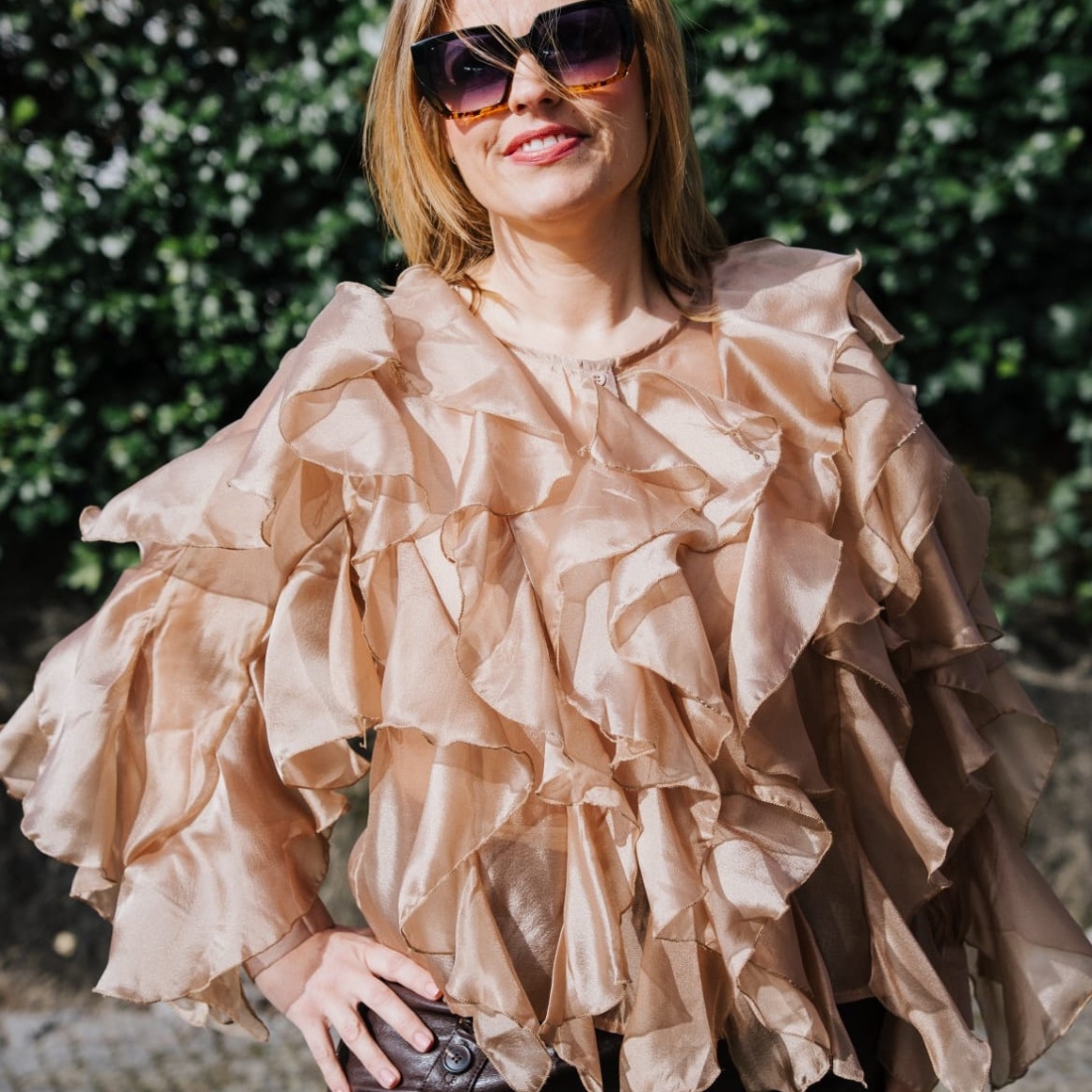 Blusa com transparência