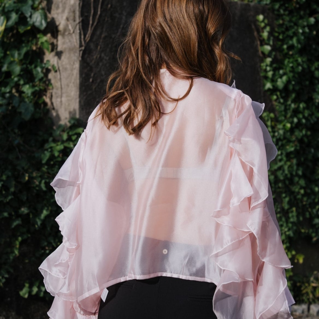 Blusa com transparência