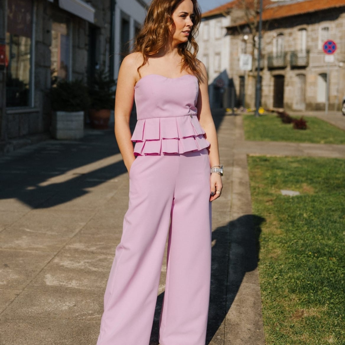 Macacão rosa