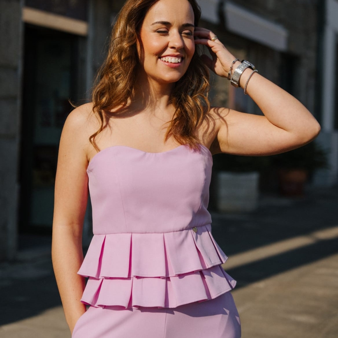 Macacão rosa