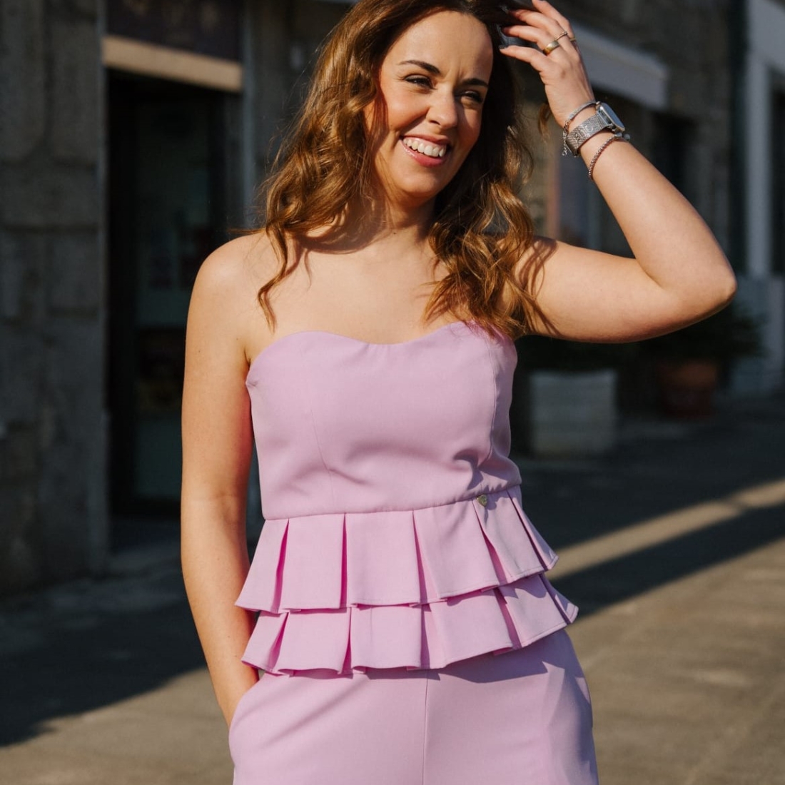 Macacão rosa